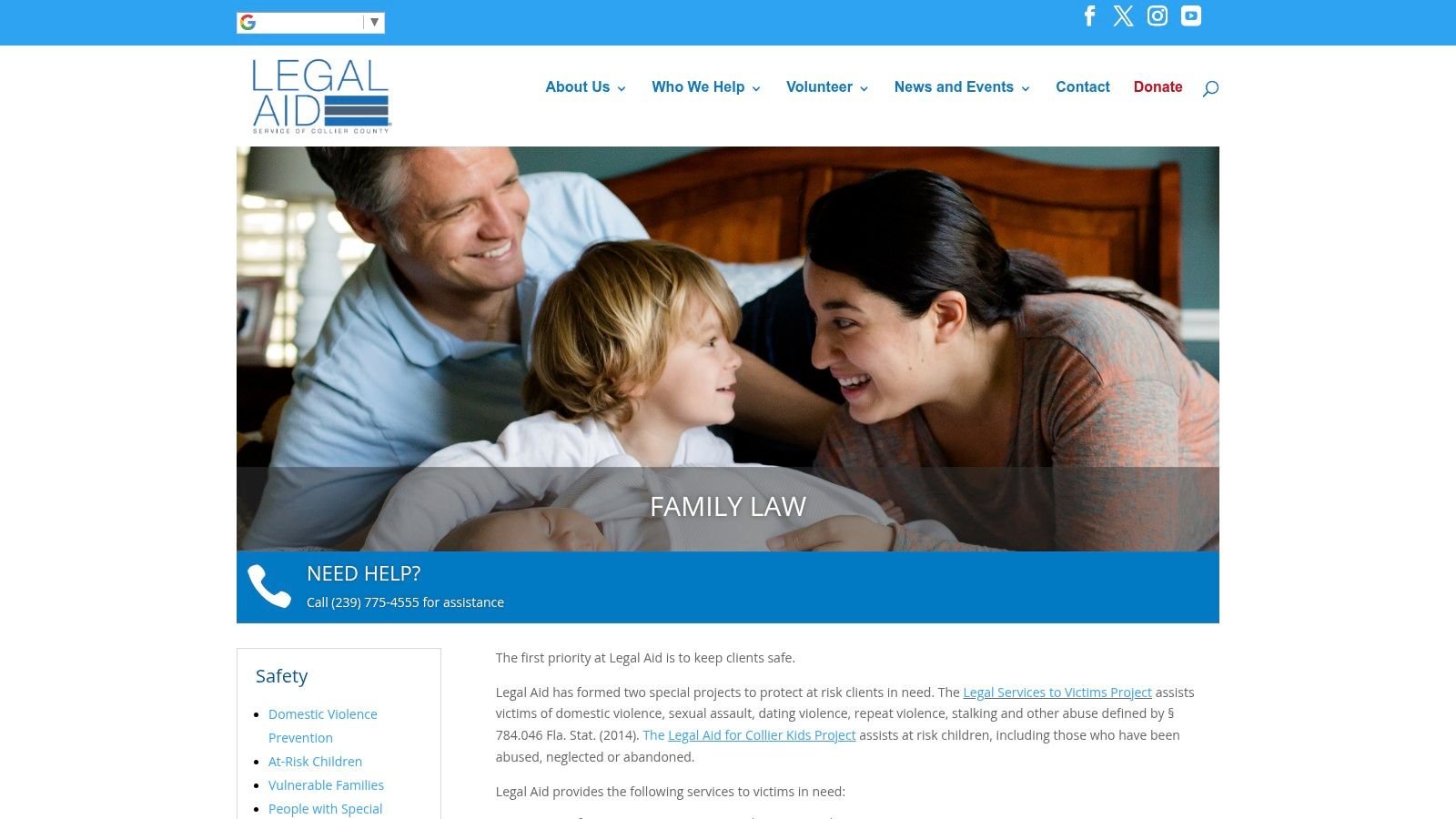 Legal Aid Service of Collier County (Collier/Naples, FL)